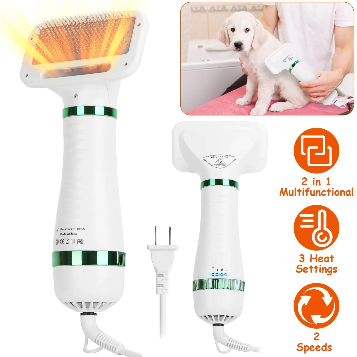 2-in-1 Multifunctional Pet Grooming Hair Dryer