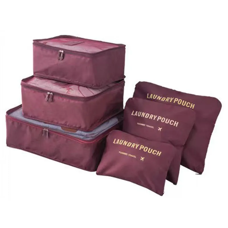 ✈6 pieces portable luggage packing cubes🧳