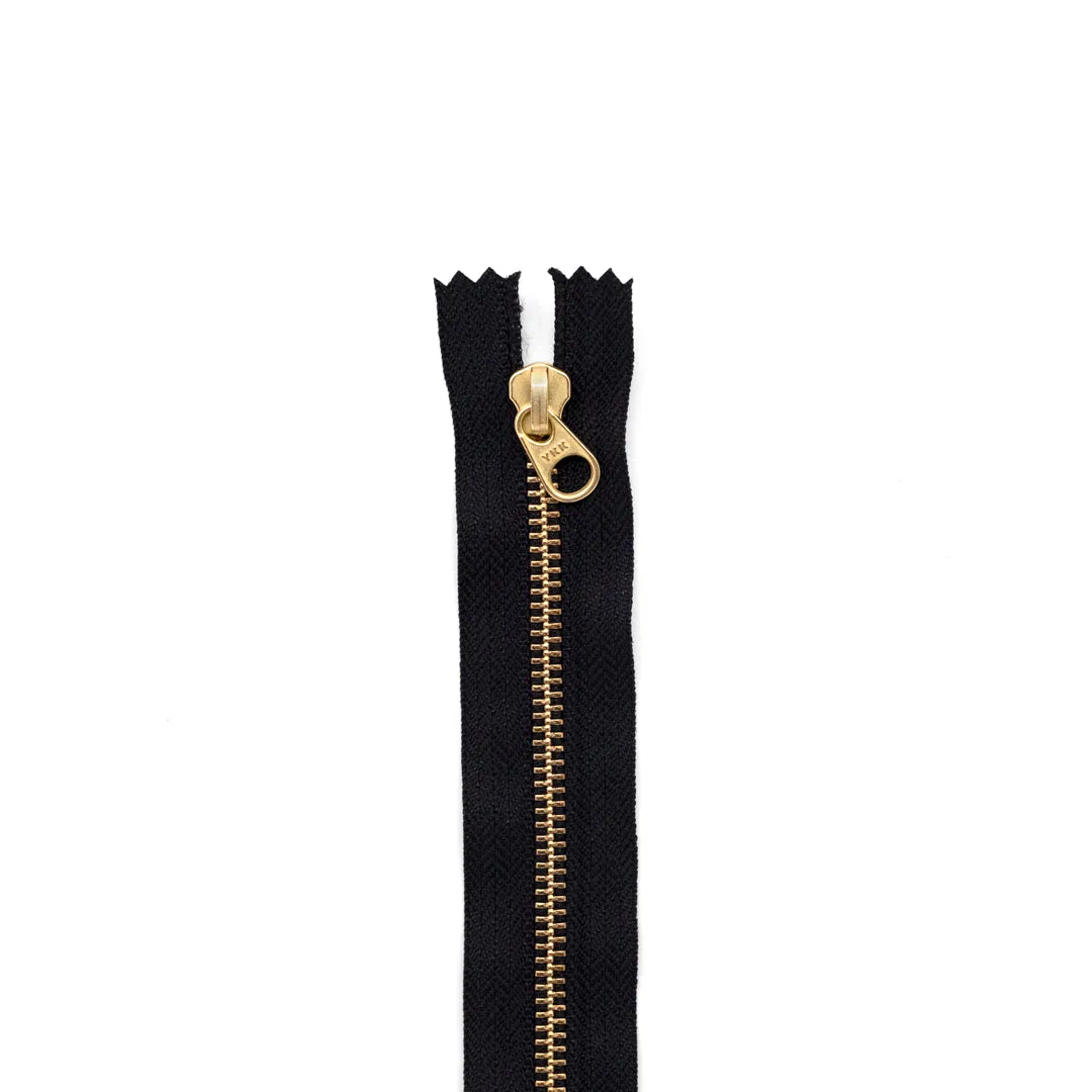 9" (23cm) Closed End Metal Zipper