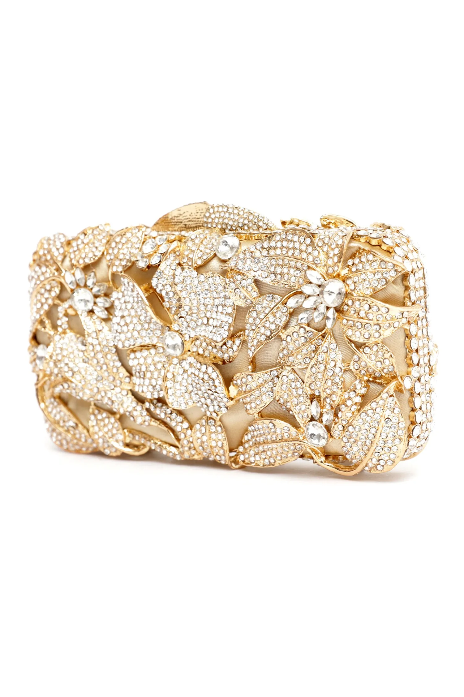 BLOOMING CLUTCH-SILVER-GOLD