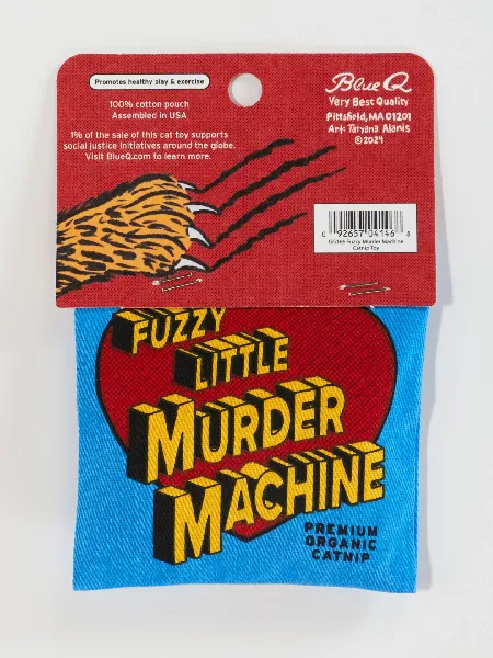 Blue Q Catnip Toy | Fuzzy Murder Machine