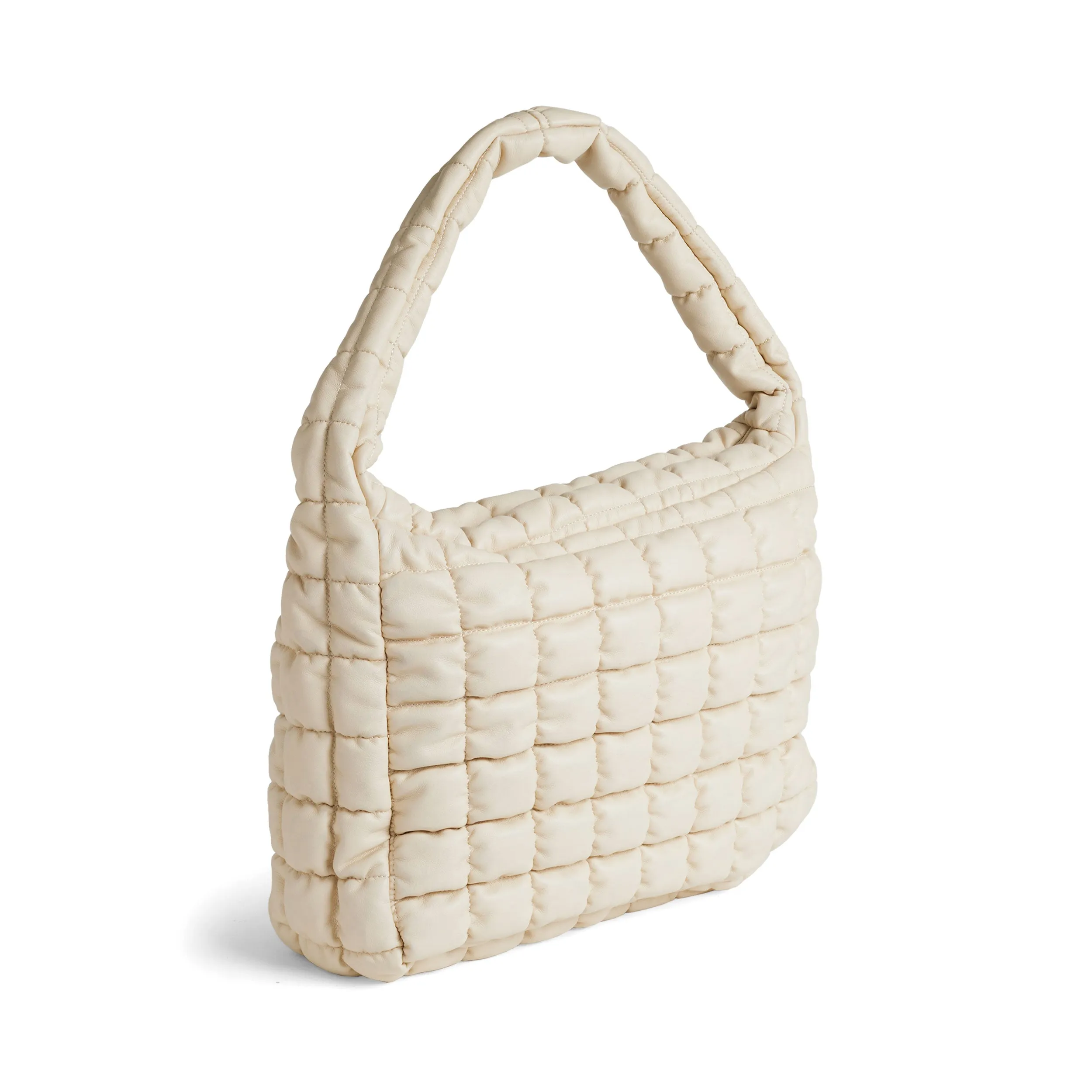 Brynn Pillow Puffer Shoulder Bag - Winter White