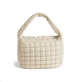 Brynn Pillow Puffer Shoulder Bag - Winter White