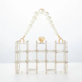 Celine Élysées Gold Diamond acrylic Evening Bag