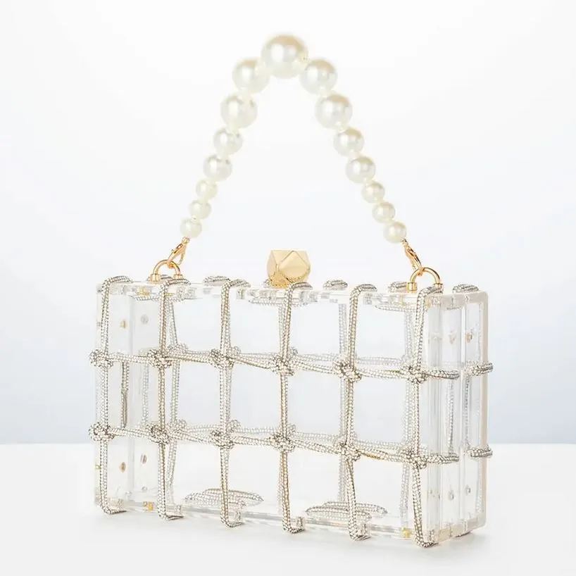 Celine Élysées Gold Diamond acrylic Evening Bag