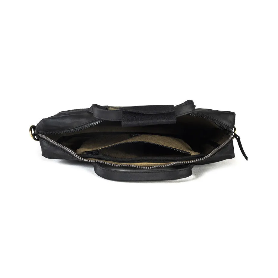 Co-founder's Bag in Black & Vintage Camo [15" laptop bag]