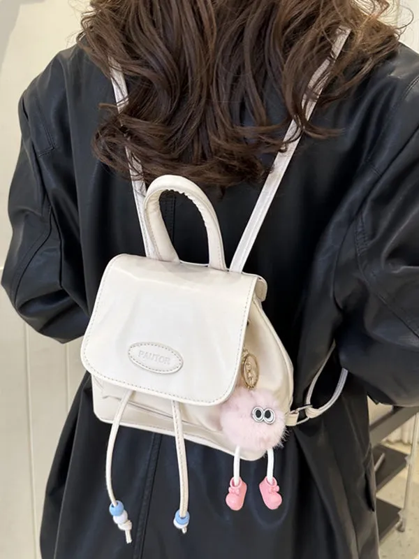 Contrast Color Geometric Handbags Backpack