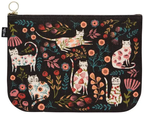 Danica Large Zipper Pouch - Catbloom