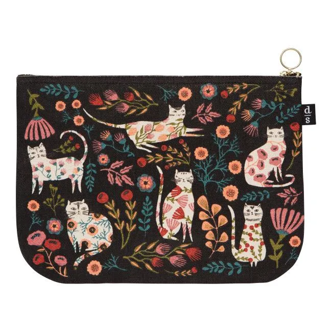 Danica Large Zipper Pouch - Catbloom