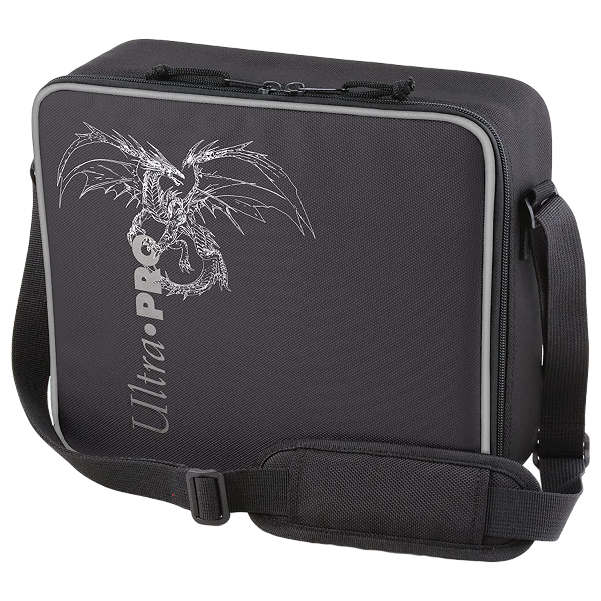 Deluxe Gaming Case Black Dragon with Silver Trim