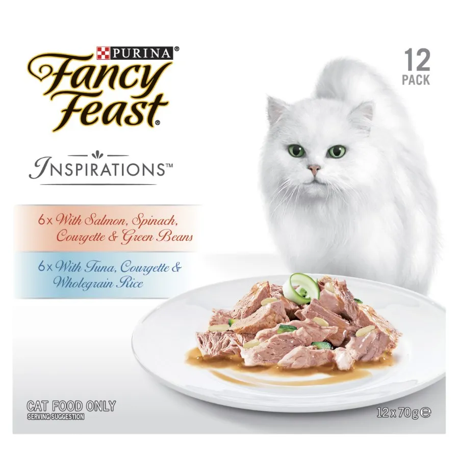 Fancy Feast Inspiration Salmon Tuna Rice 12X70g