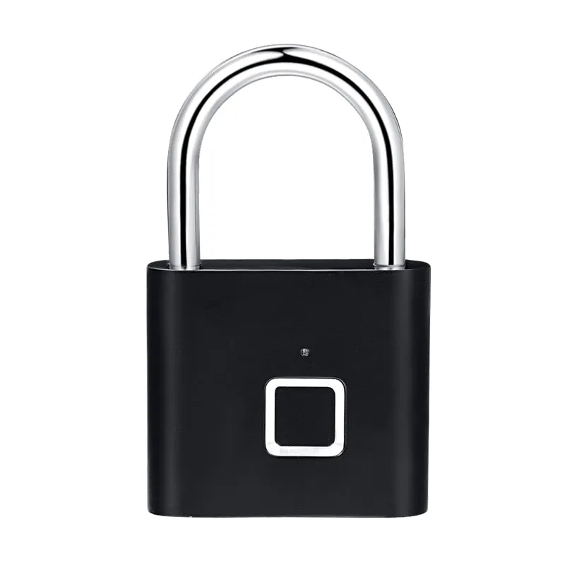 Fingerprint Padlock Keyless USB Rechargeable Lock For Home Letterbox Travel Suitcases