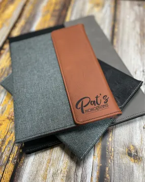 Laser Engraved Logo Portfolio - Faux Leather/Canvas