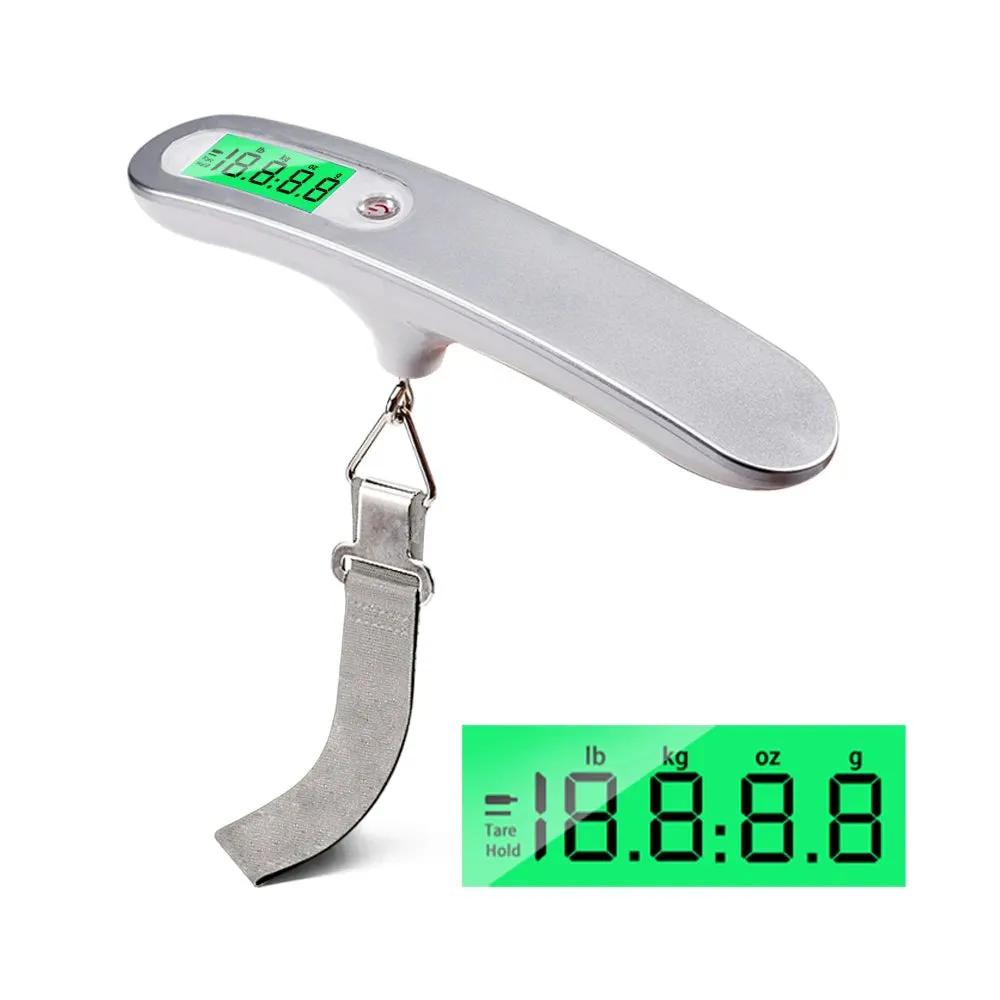 Luggage Scales Suitcase 50kg/110lb Portable Digital Baggage Travel Weight Measuring Tool