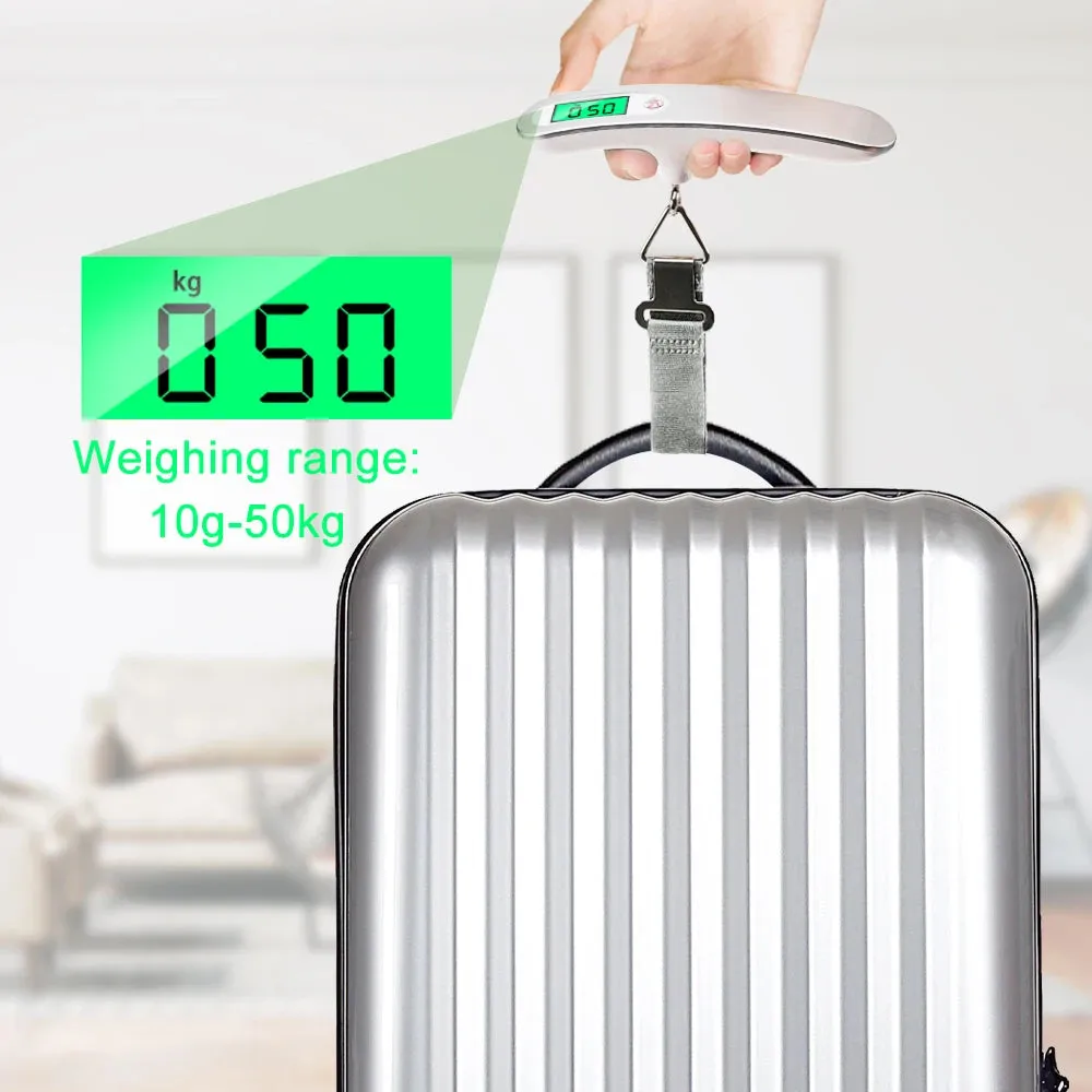 Luggage Scales Suitcase 50kg/110lb Portable Digital Baggage Travel Weight Measuring Tool