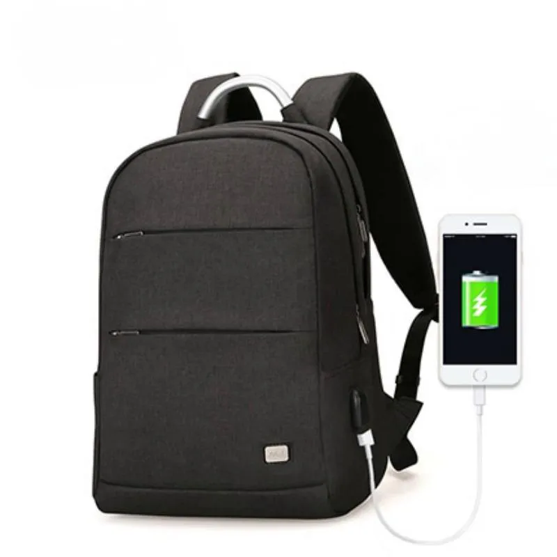 Men's Waterproof Backpack With USB Charging