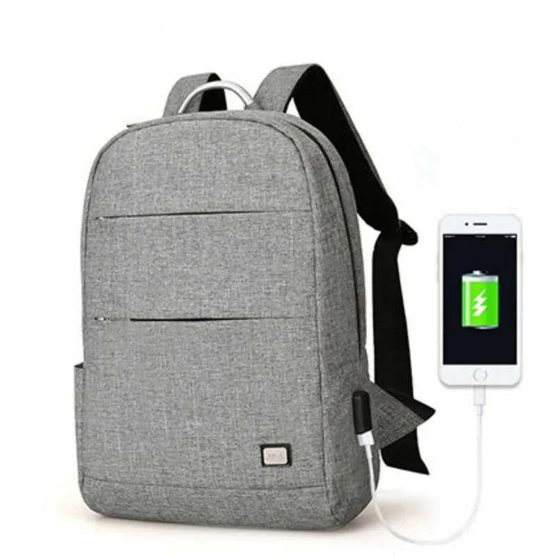 Men's Waterproof Backpack With USB Charging