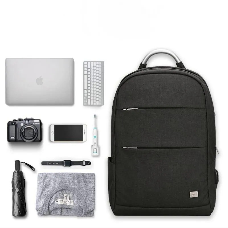 Men's Waterproof Backpack With USB Charging