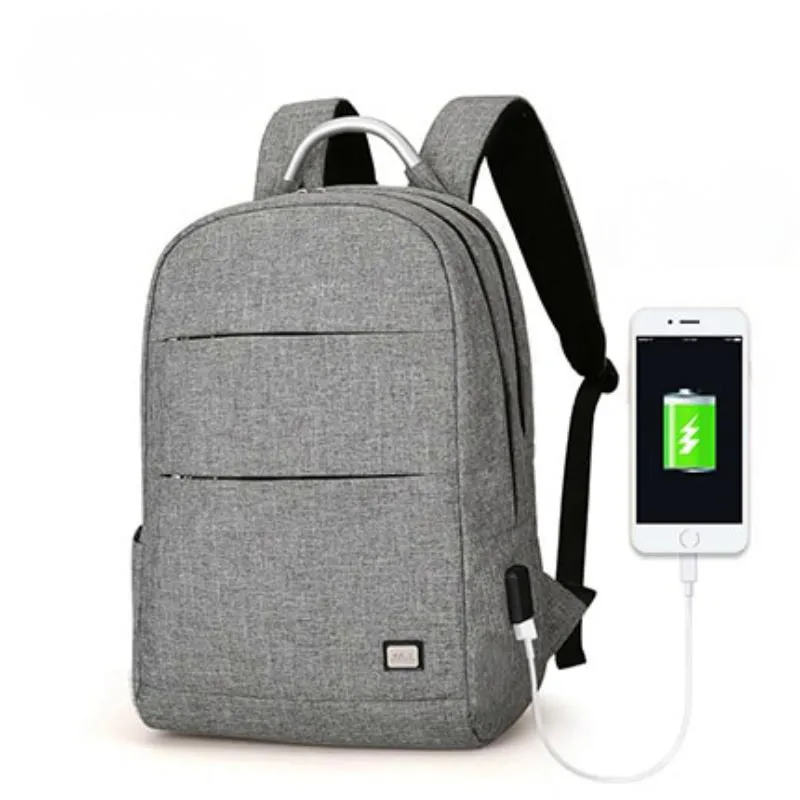 Men's Waterproof Backpack With USB Charging