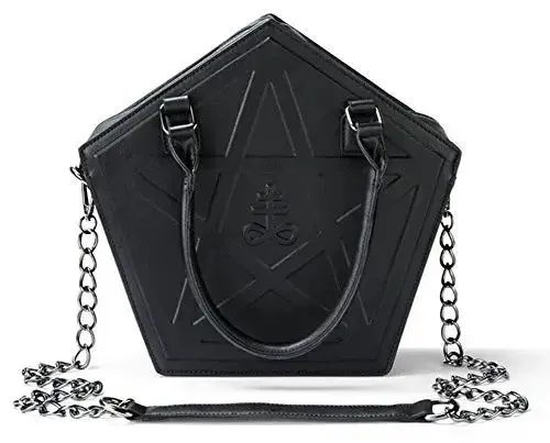 Pentagram Punk Darkness Gothic Soft Leather Shoulder Handbag Bag