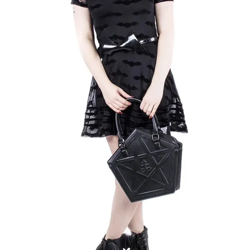 Pentagram Punk Darkness Gothic Soft Leather Shoulder Handbag Bag