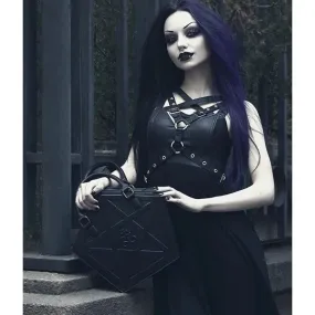 Pentagram Punk Darkness Gothic Soft Leather Shoulder Handbag Bag