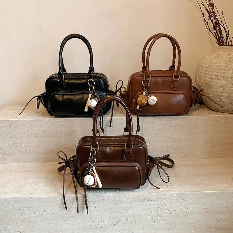 PU Leather Crossbody Short Handle Handbags