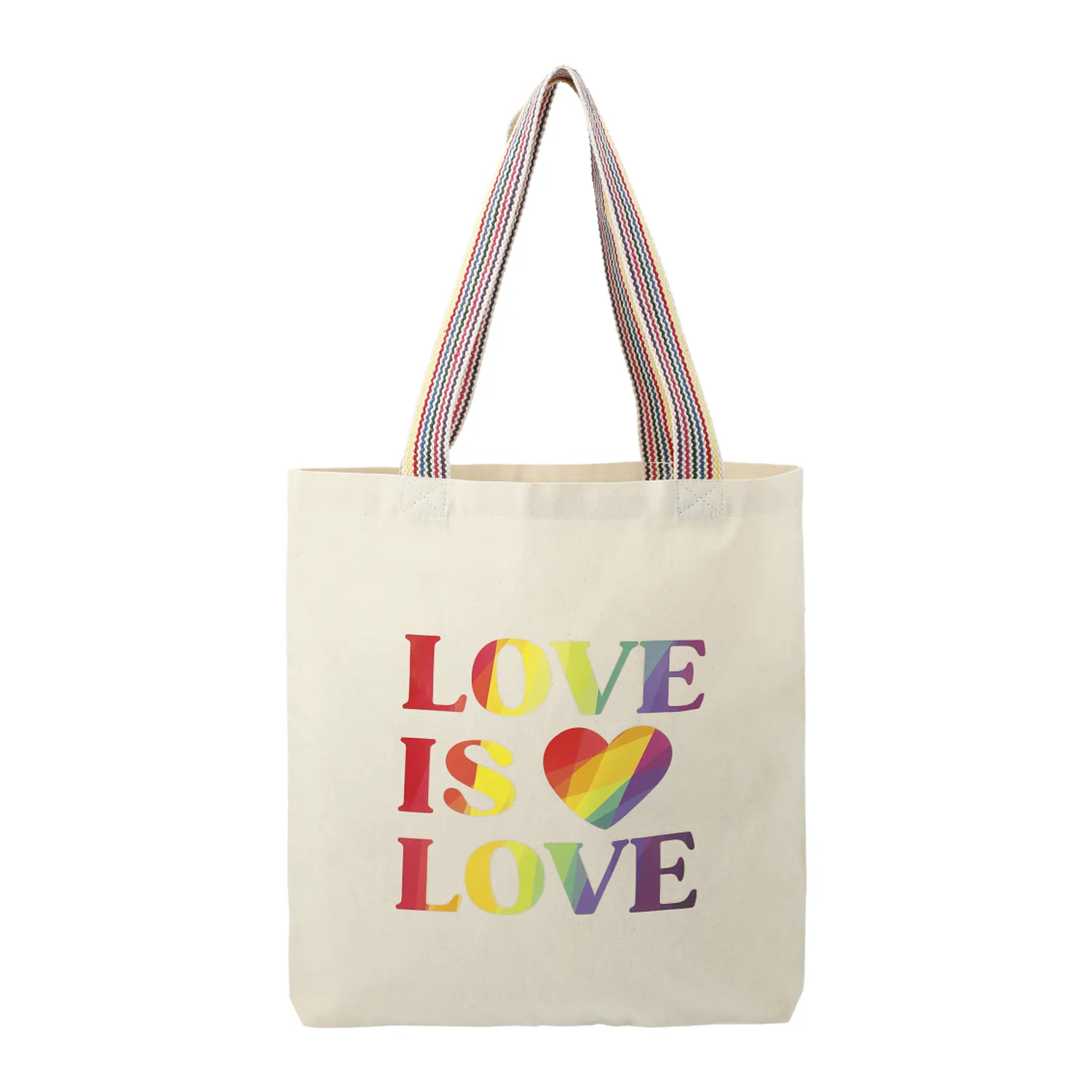 Rainbow Recycled 6oz Cotton Convention Tote