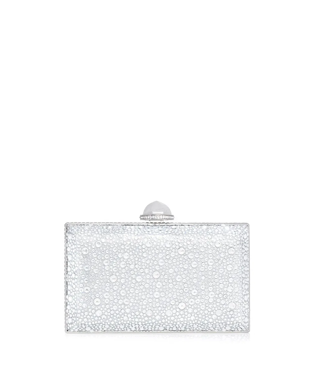 Skylar Crystal Caviar Clutch