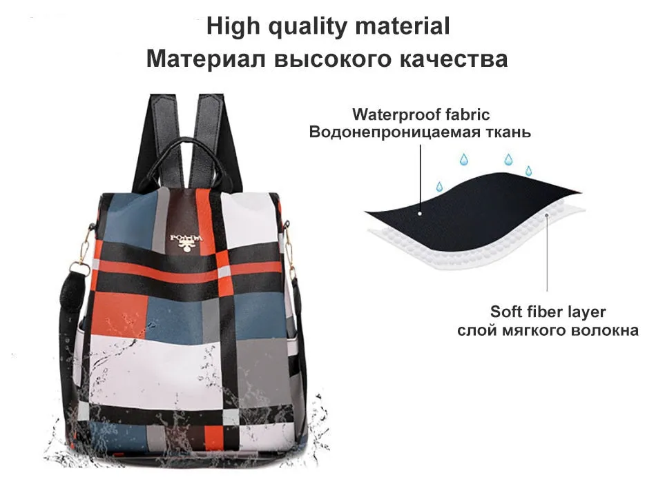 Waterproof Anti Theft Oxford Backpack