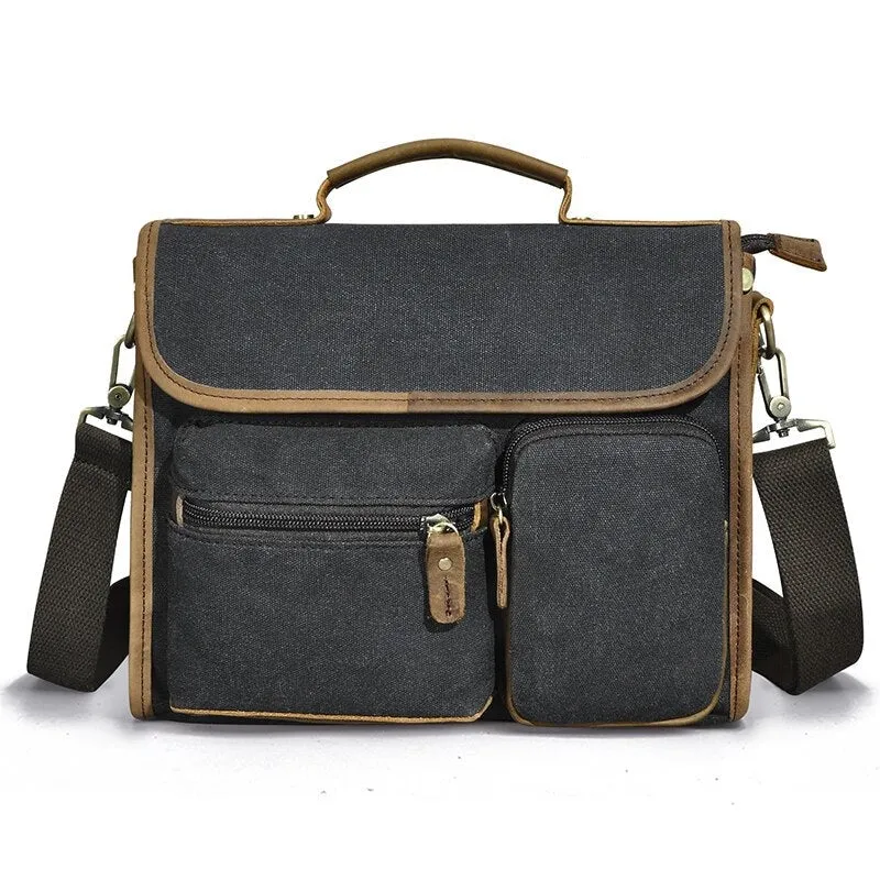 West Louis™ Vintage Lawyer Business-Men Leather Briefcase