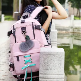 Women's Waterproof Backpack With USB Charging