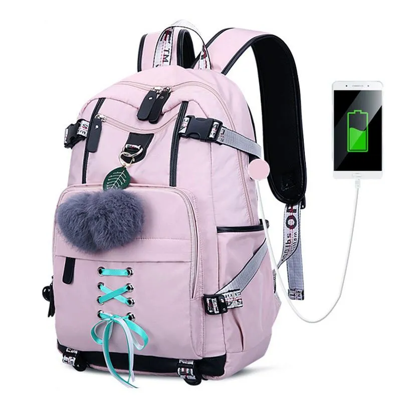 Women's Waterproof Backpack With USB Charging